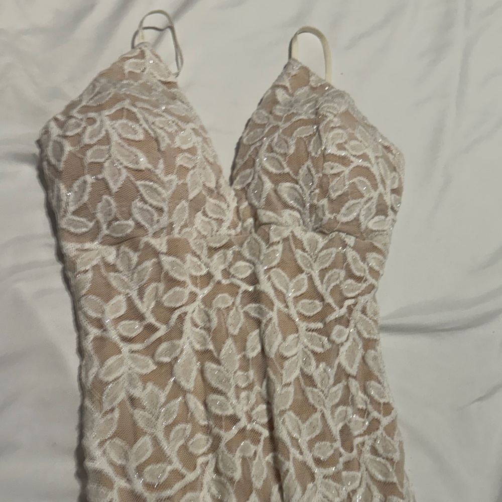 Windsor Cream Lace Dress - Picture 3 of 5